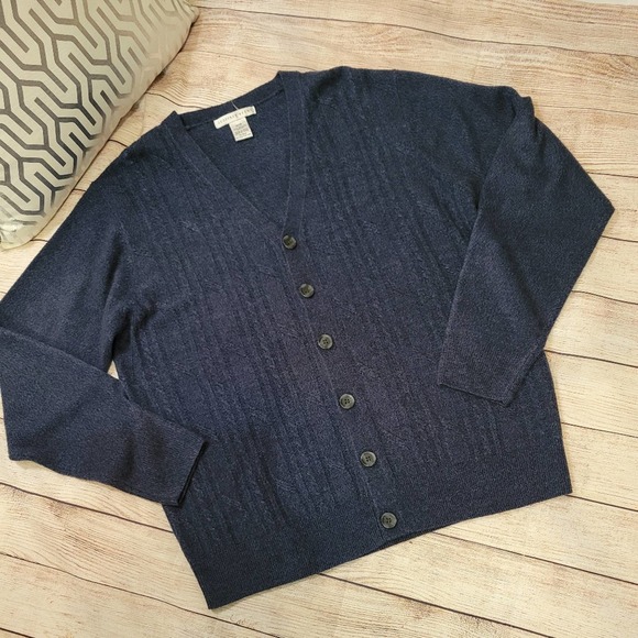 Geoffrey Beene Sweaters Geoffrey Beene Cable Knit Cardigan Sweater